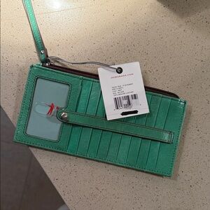 New with tags Hobo Green Leather Women's Wallet